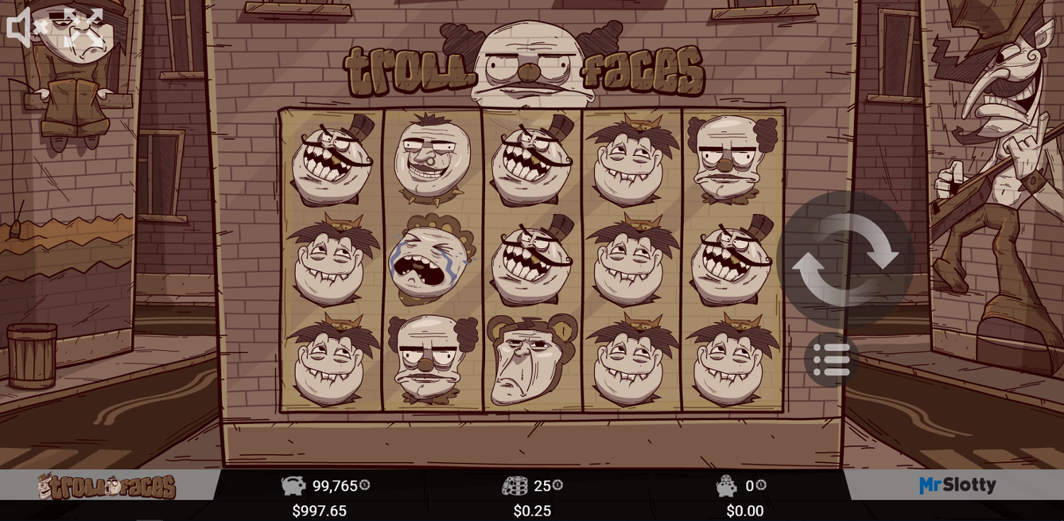 Troll Faces Slot Gameplay