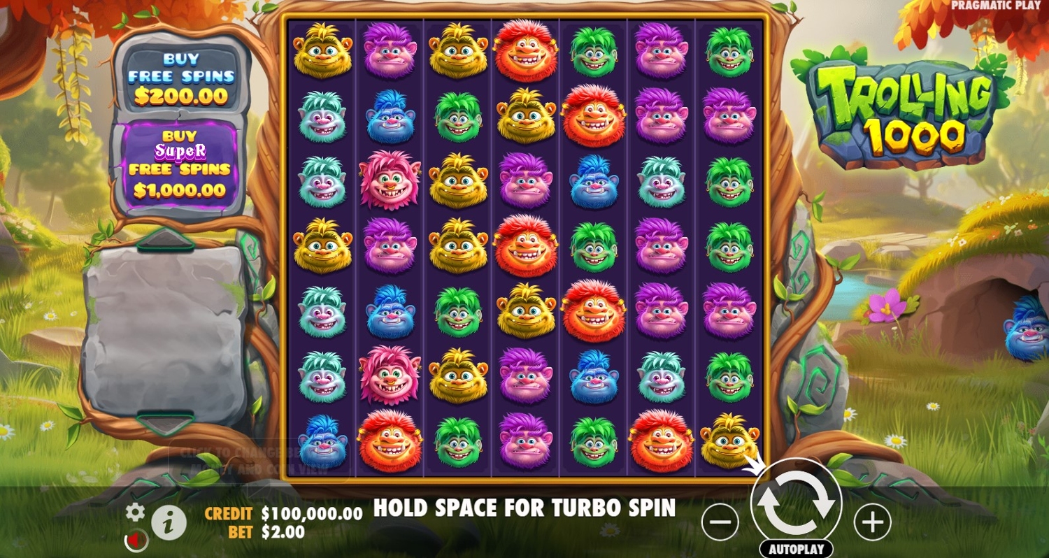 Trolling 1000 Slot Gameplay