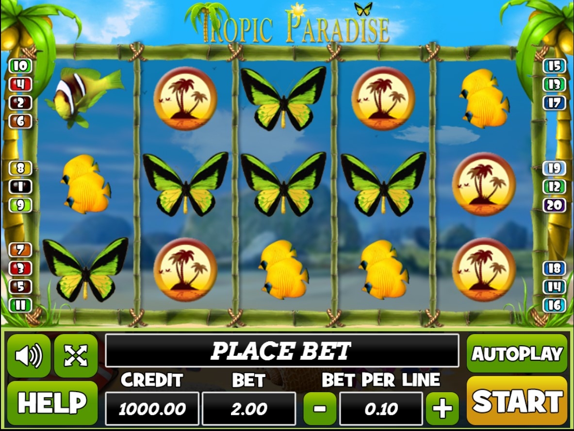 Tropic Paradise Slot Gameplay