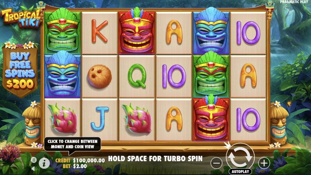 Tropical Tiki Slot Gameplay