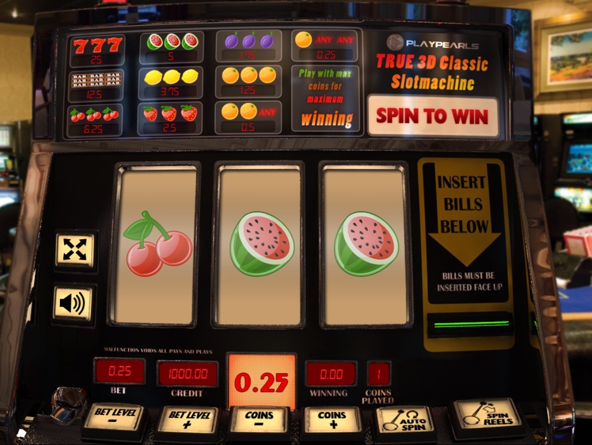 True 3D Classic Slotmachine Slot Gameplay