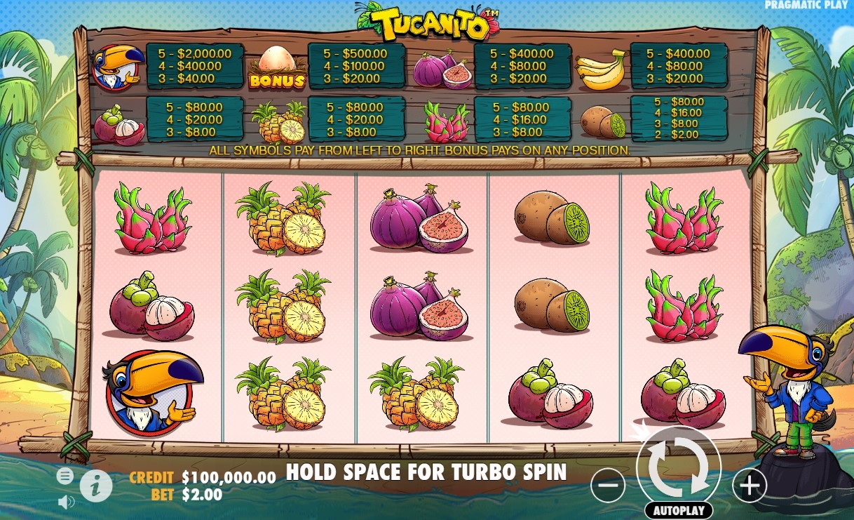 Tucanito Slot Gameplay