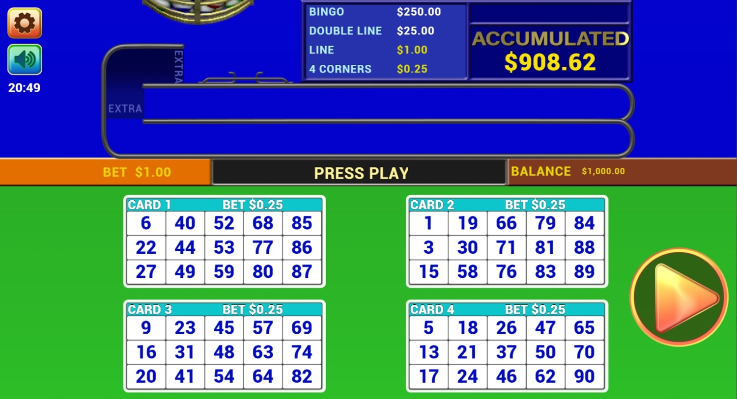 Turbo 90 Slot Gameplay