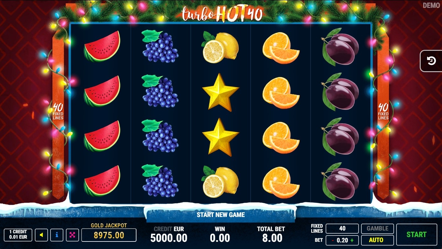 Turbo Hot 40 Christmas Slot Gameplay