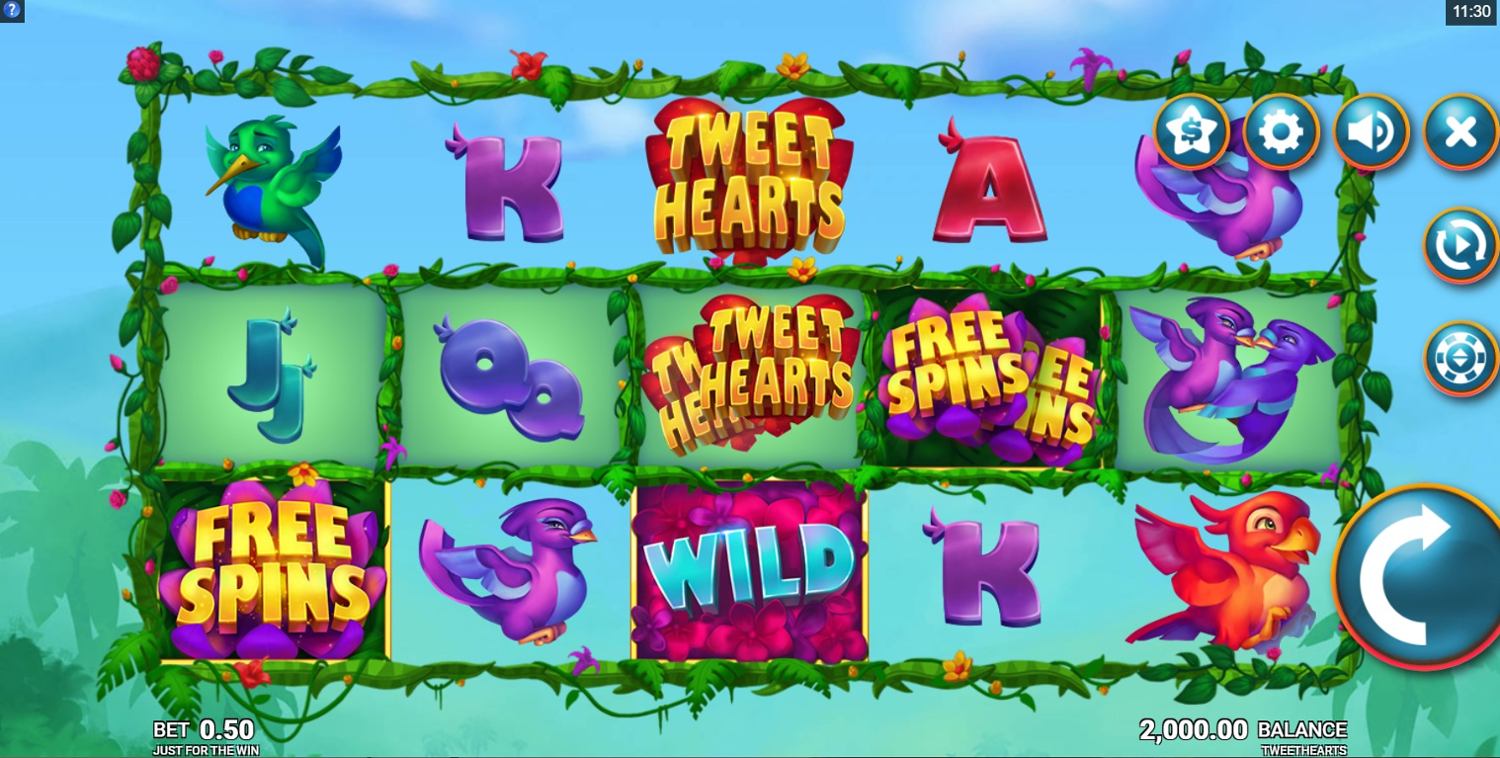 Tweet Hearts Slot Gameplay