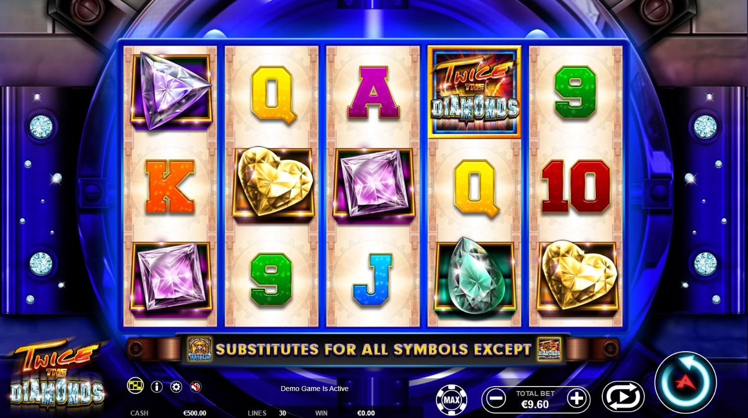 Twice the Diamonds Slot Gameplay