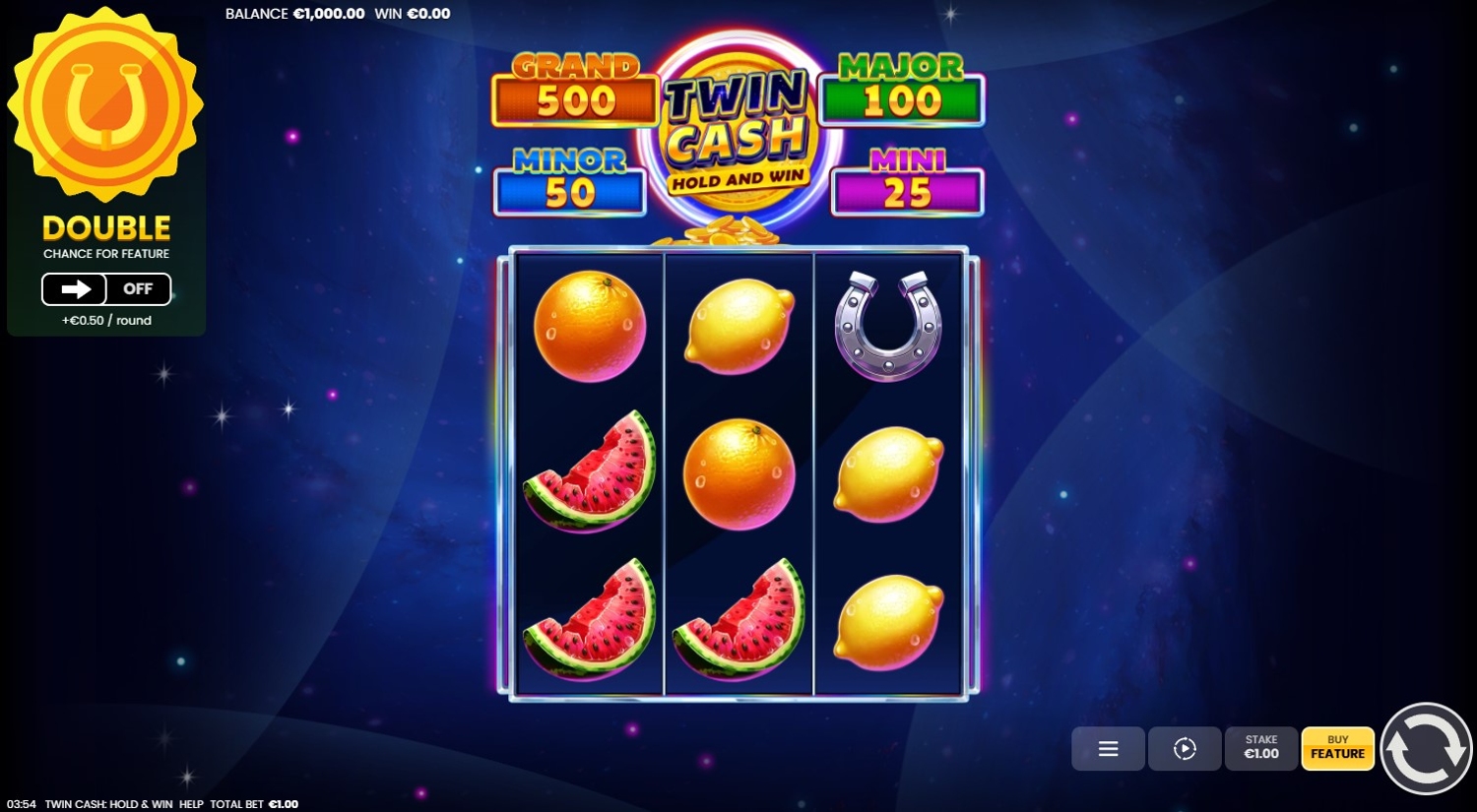 Twin Cash: Hold and Win Slot Gameplay