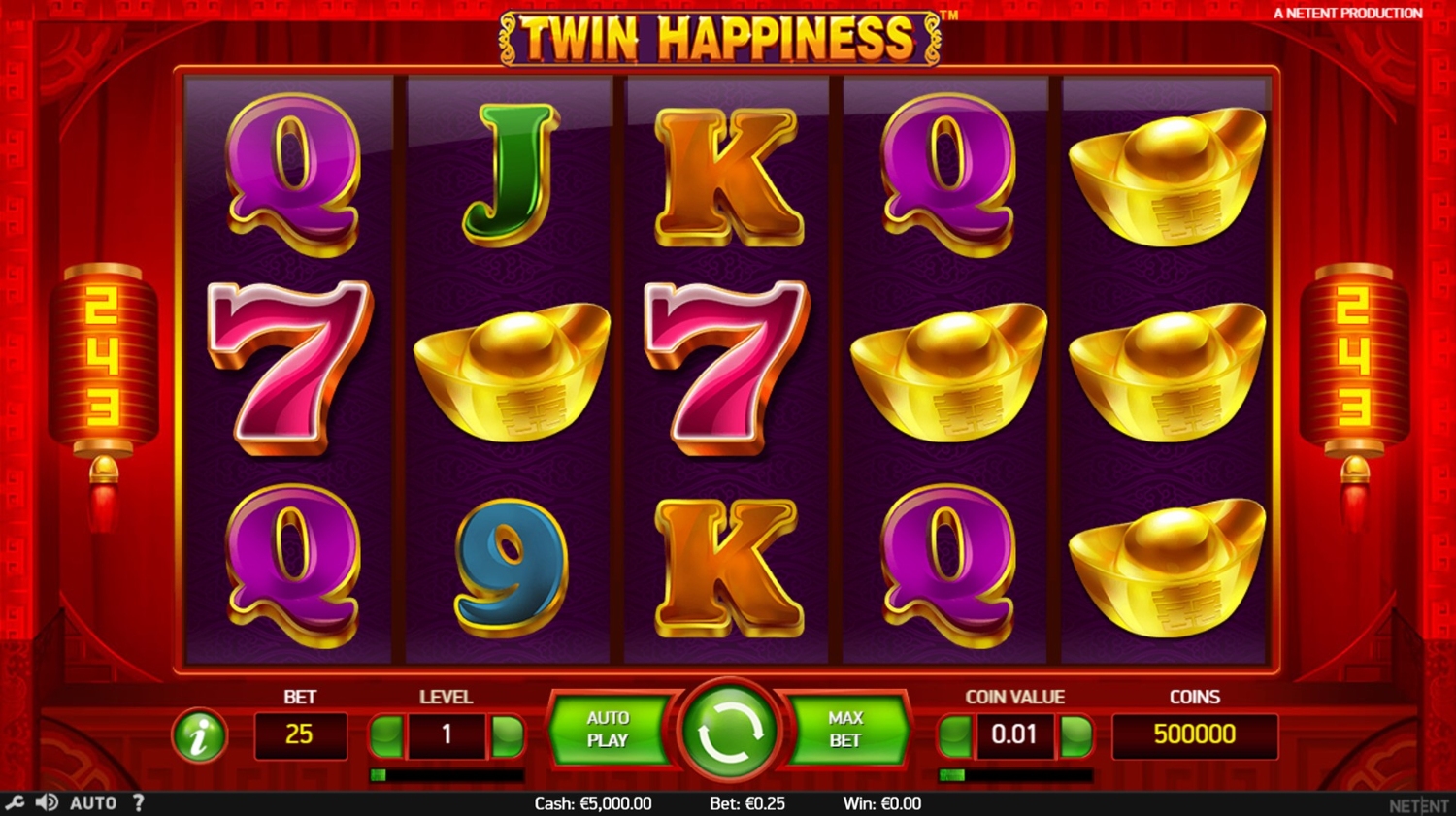 Twin Hapiness Slot Gameplay