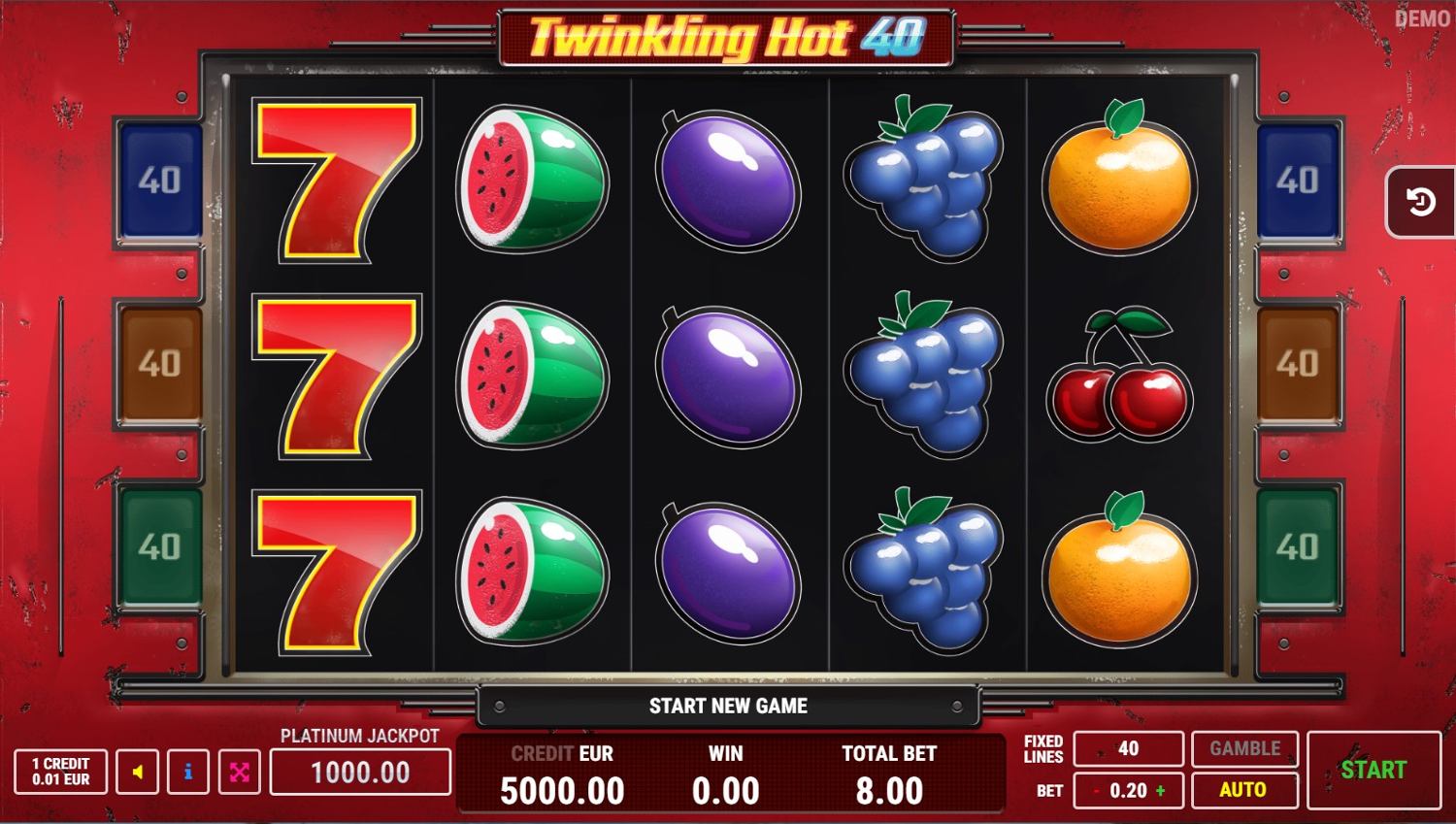 Twinkling Hot 40 Slot Gameplay