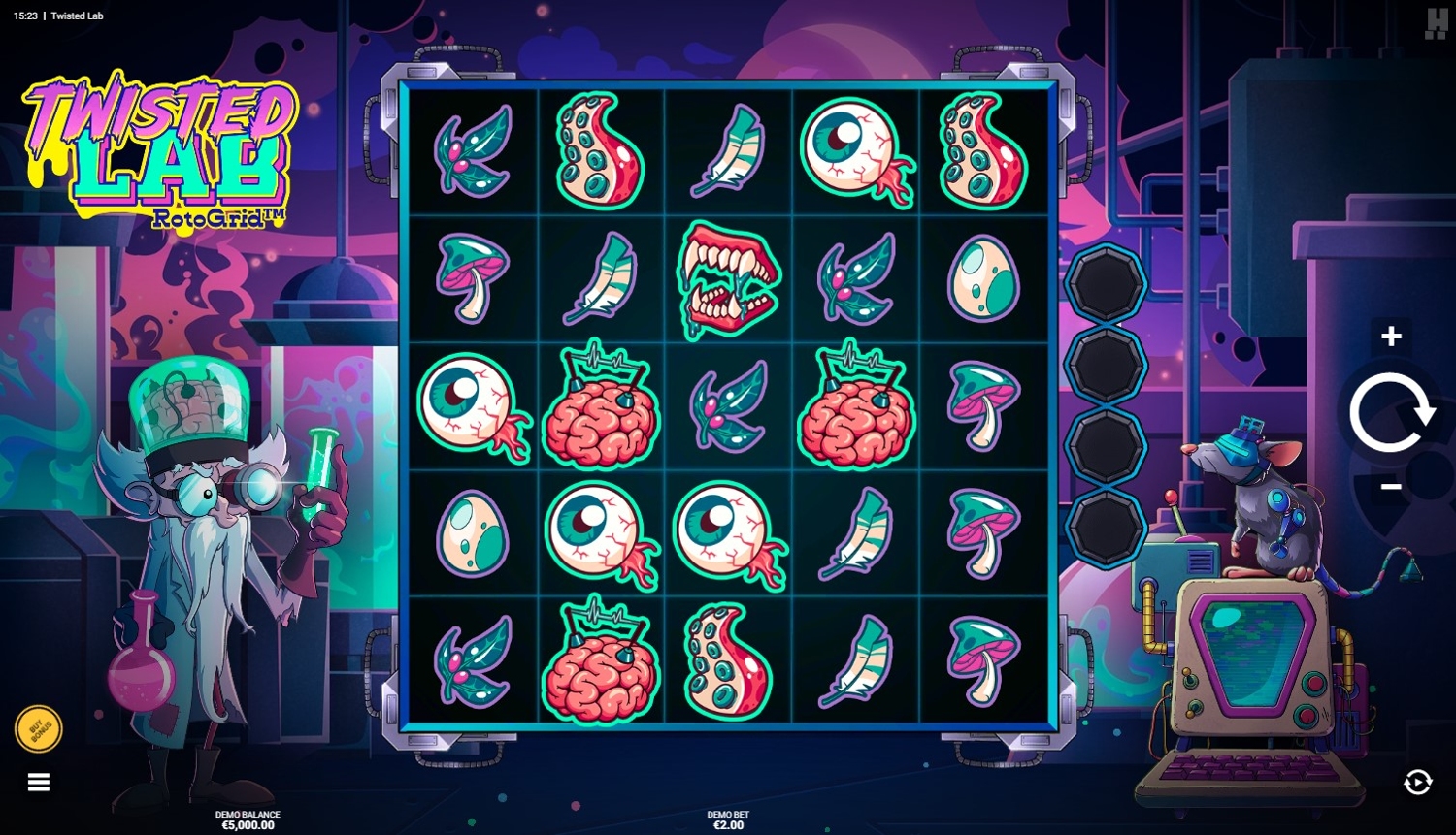 Twisted Lab RotoGrid Slot Gameplay