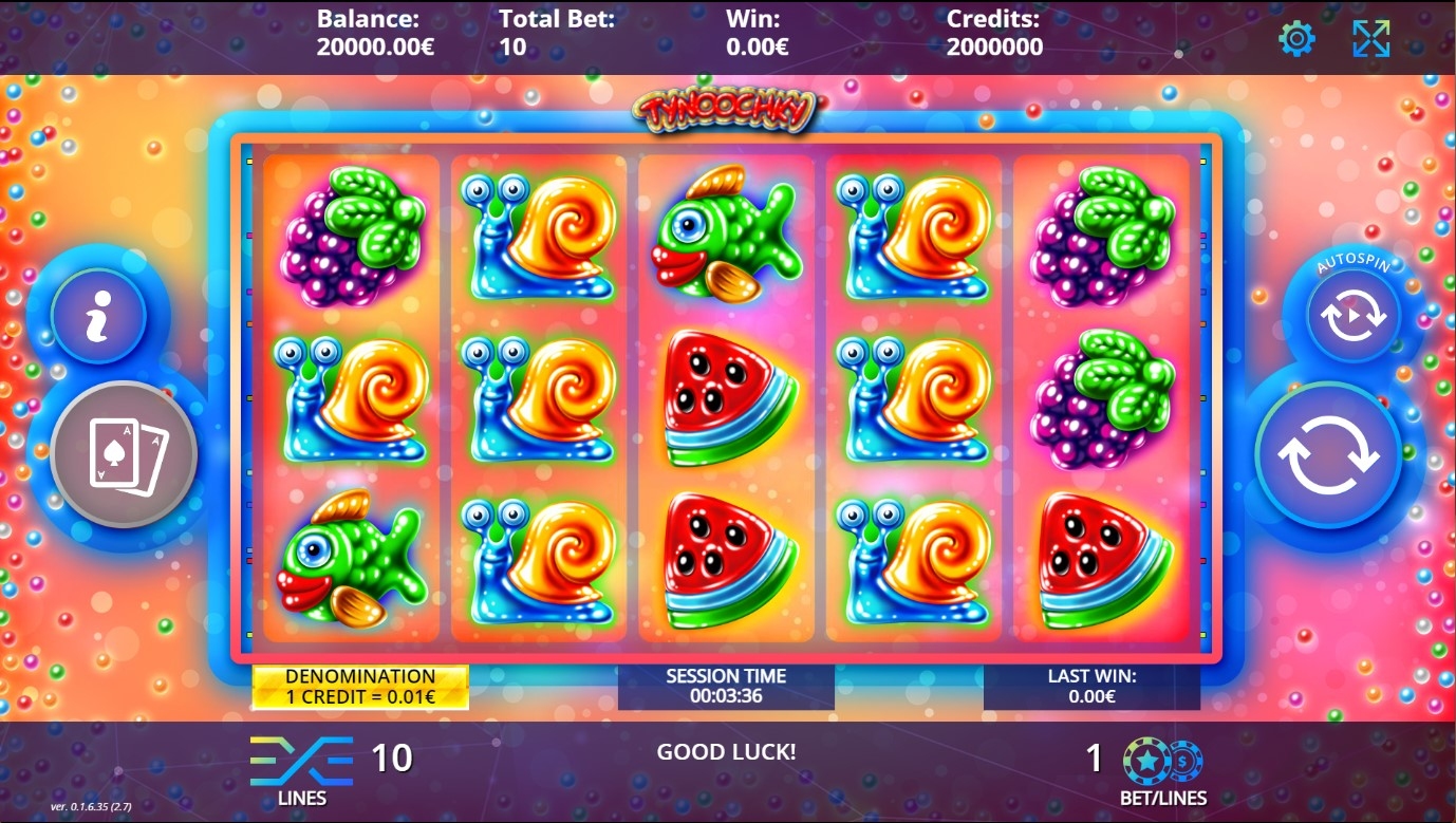 Tynoochky Slot Gameplay