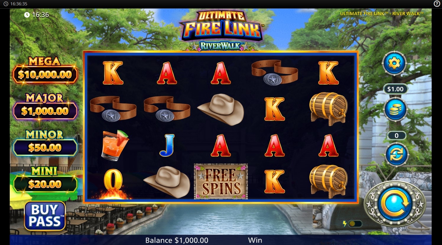 Ultimate Fire Link River Walk Slot Gameplay