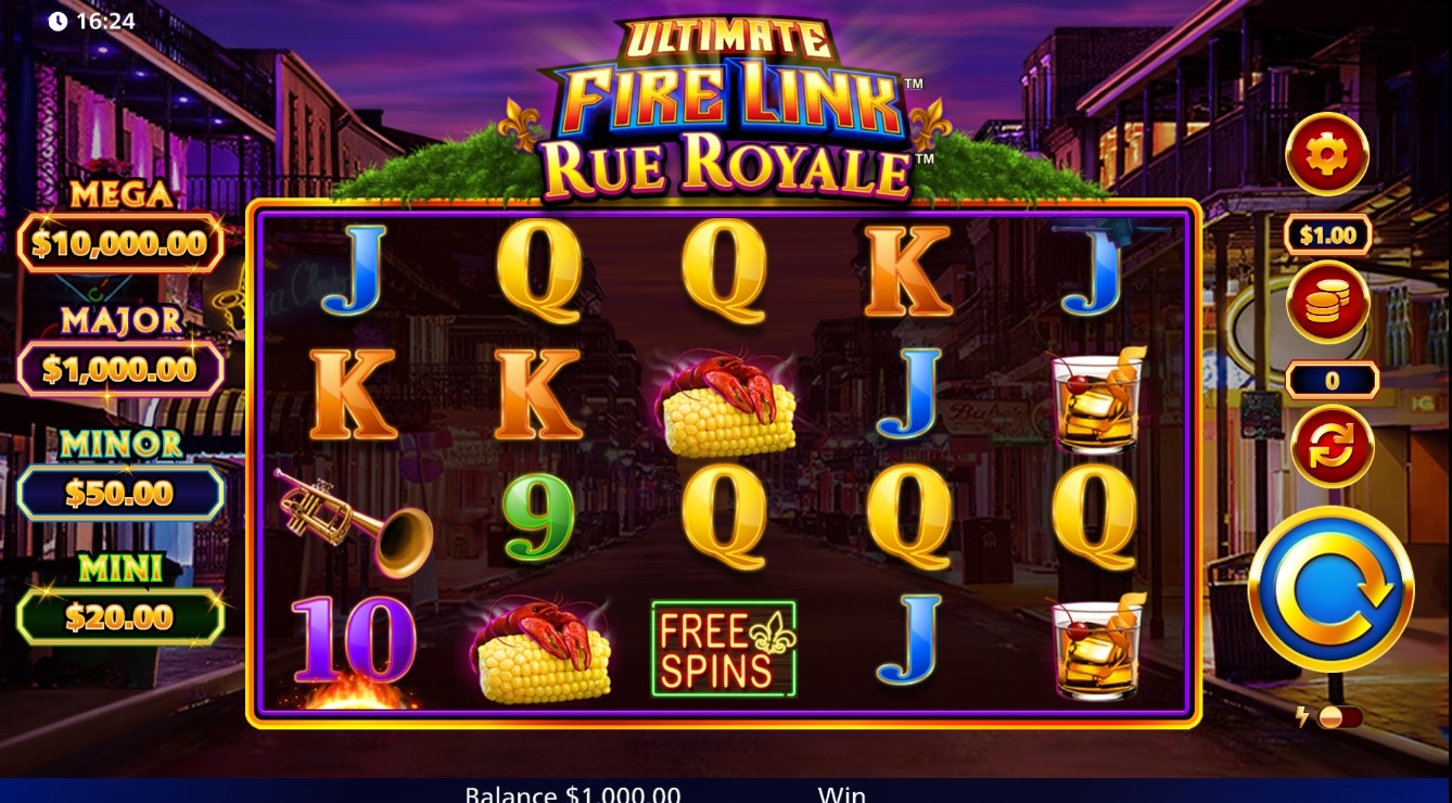 Ultimate Fire Link Rue Royale Slot Gameplay