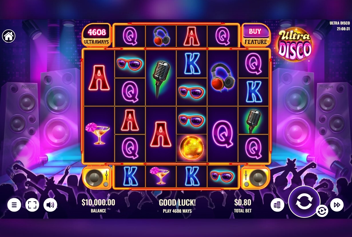 Ultra Disco Slot Gameplay