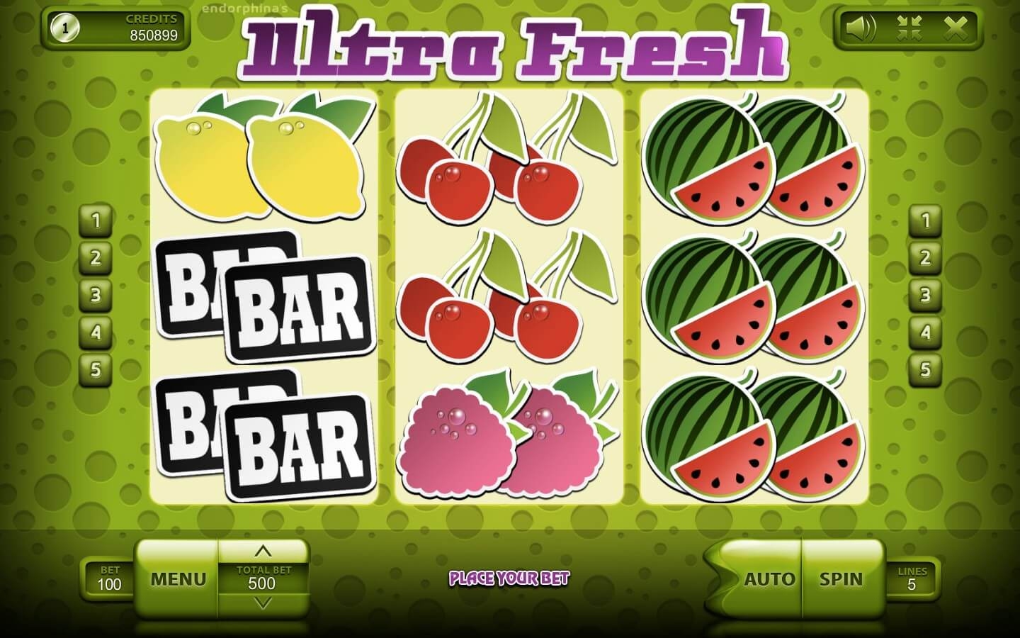 Ultra Fresh Slot Gameplay