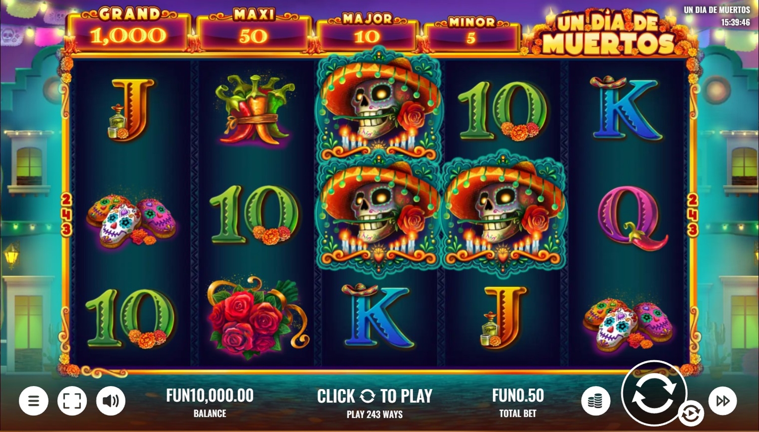 Un Dia De Muertos Slot Gameplay