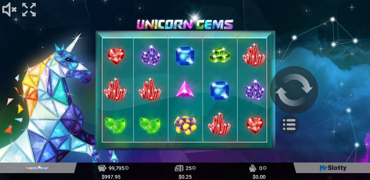 Unicorn Gems Slot Gameplay