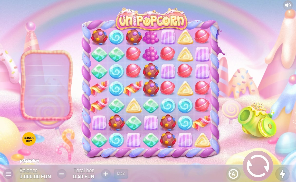 Unipopcorn Slot Gameplay