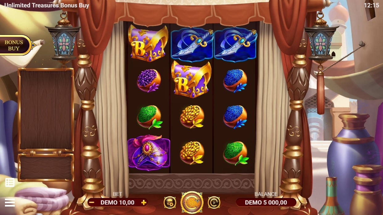 Unlimited Treasures Slot Gameplay