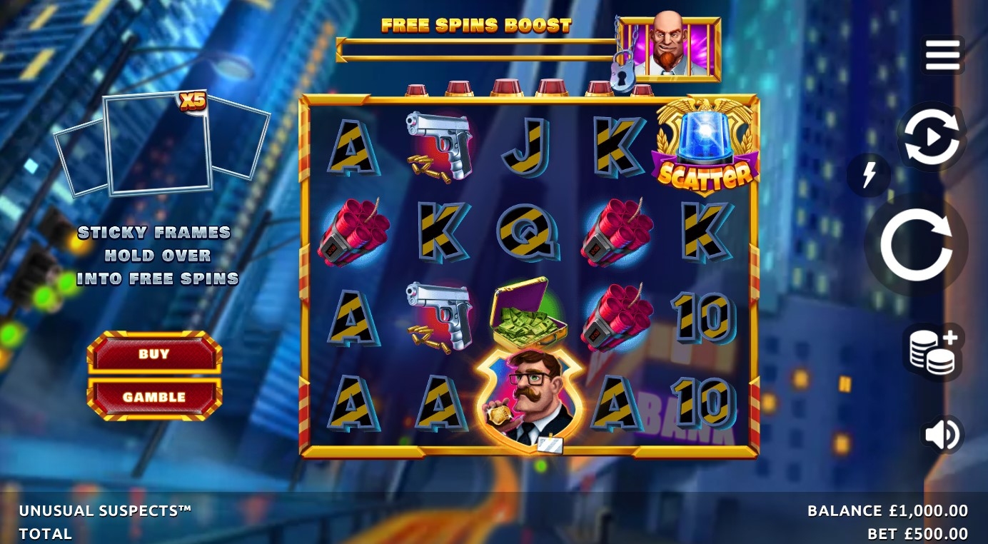 Unusual Suspects Slot Gameplay