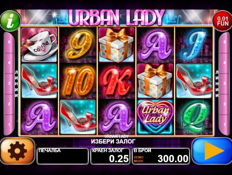 Urban Lady Slot Gameplay