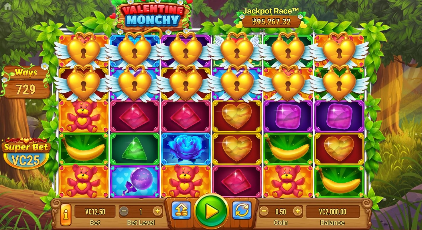 Valentine Monchy Slot Gameplay