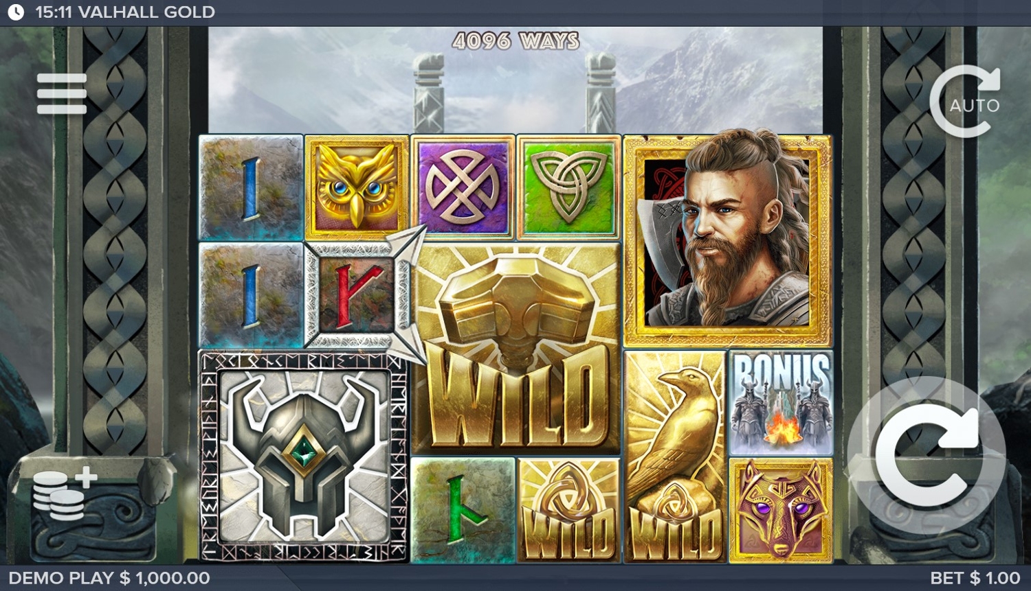 Valhall Gold Slot Gameplay