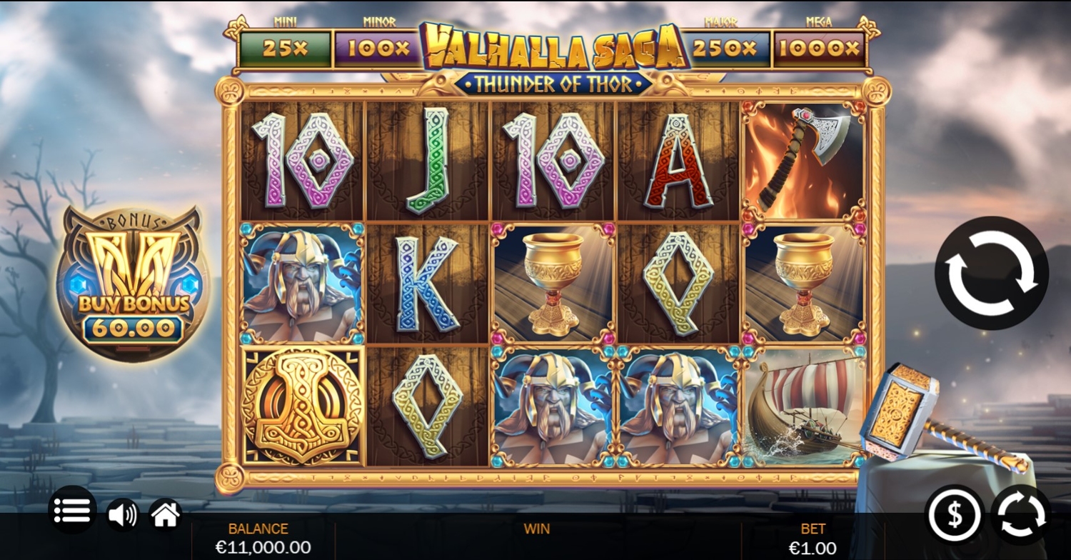 Valhalla Saga Thunder of Thor Slot Gameplay