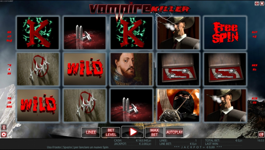 Vampire Killer Slot Gameplay