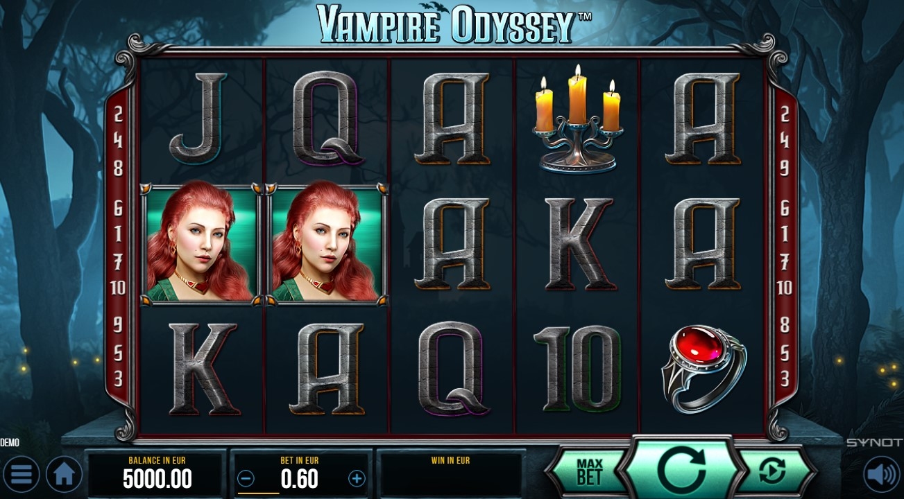 Vampire Odyssey Slot Gameplay