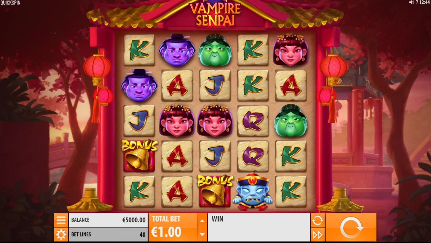 Vampire Senpai Slot Gameplay