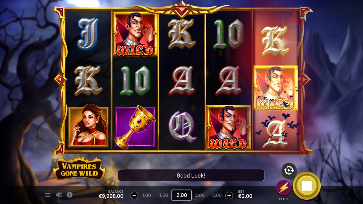 Vampires Gone Wild Slot Gameplay