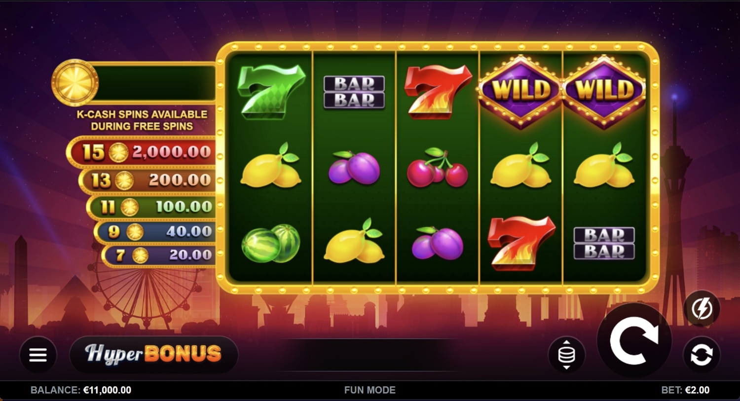 Vegas Blast Slot Gameplay
