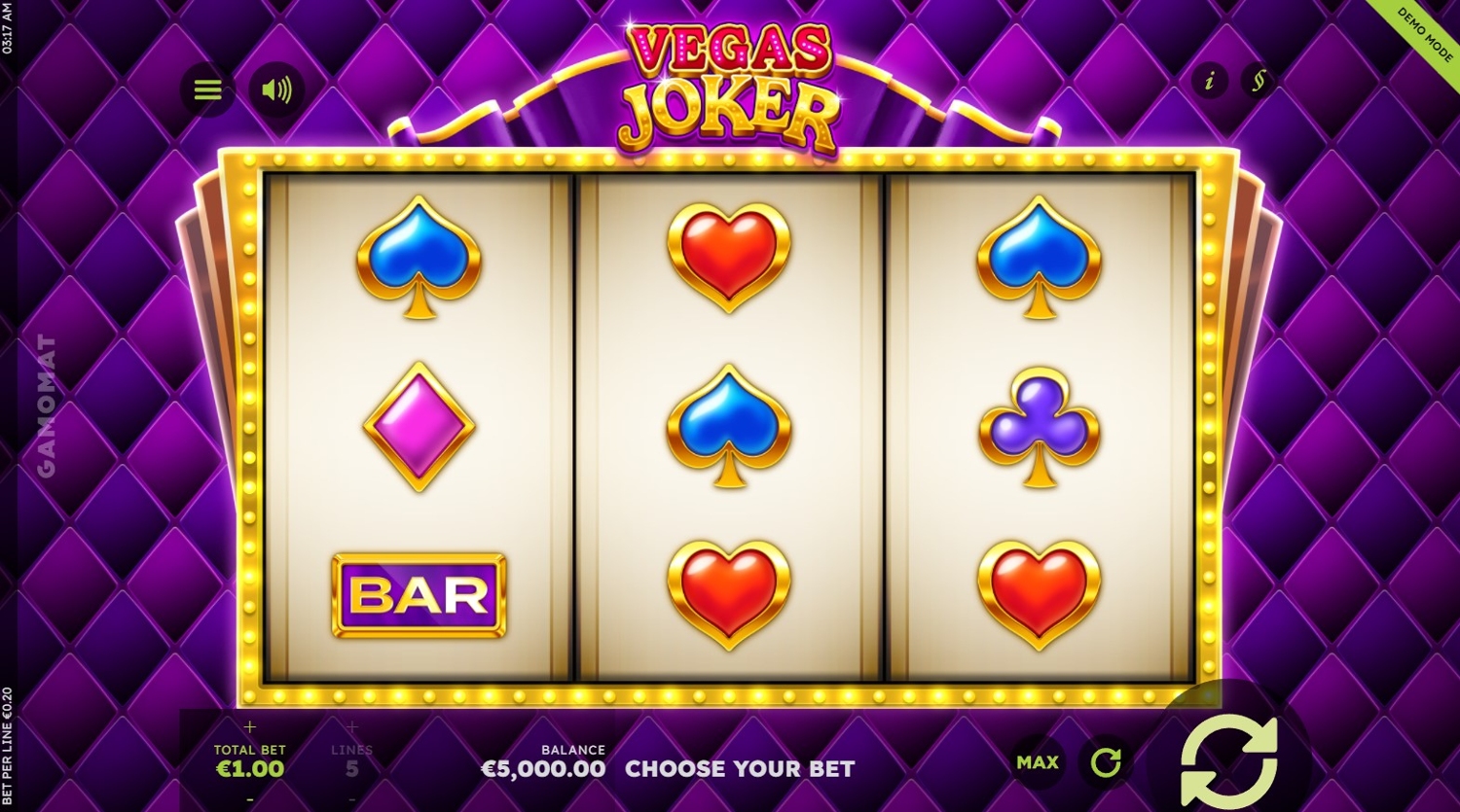 Vegas Joker Slot Gameplay