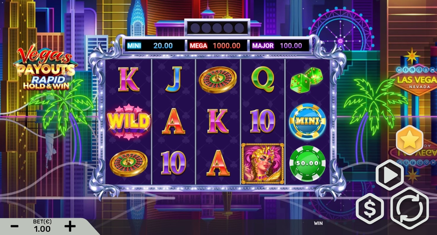 Vegas Payouts Rapid Hold and Win Slot Gameplay