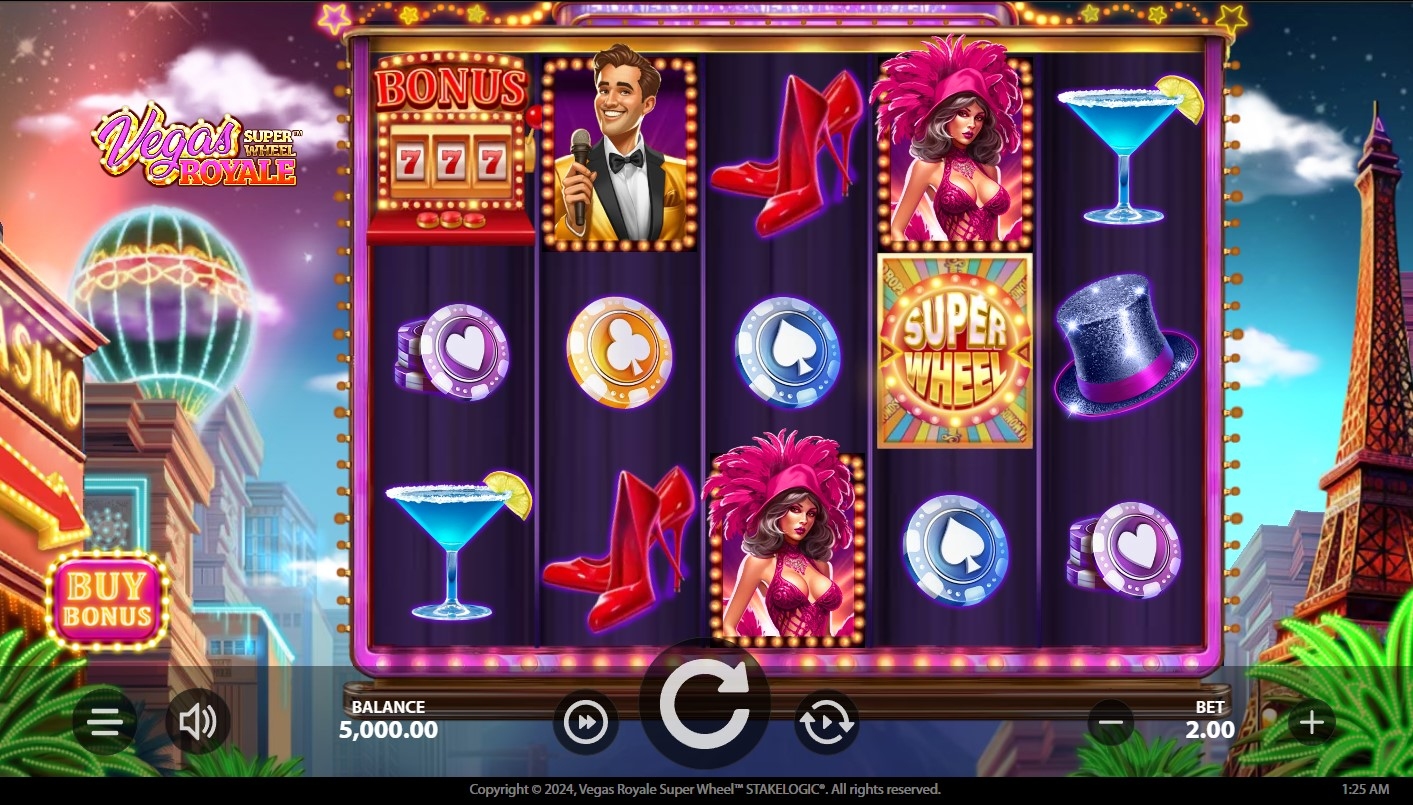 Vegas Royale Super Wheel Slot Gameplay