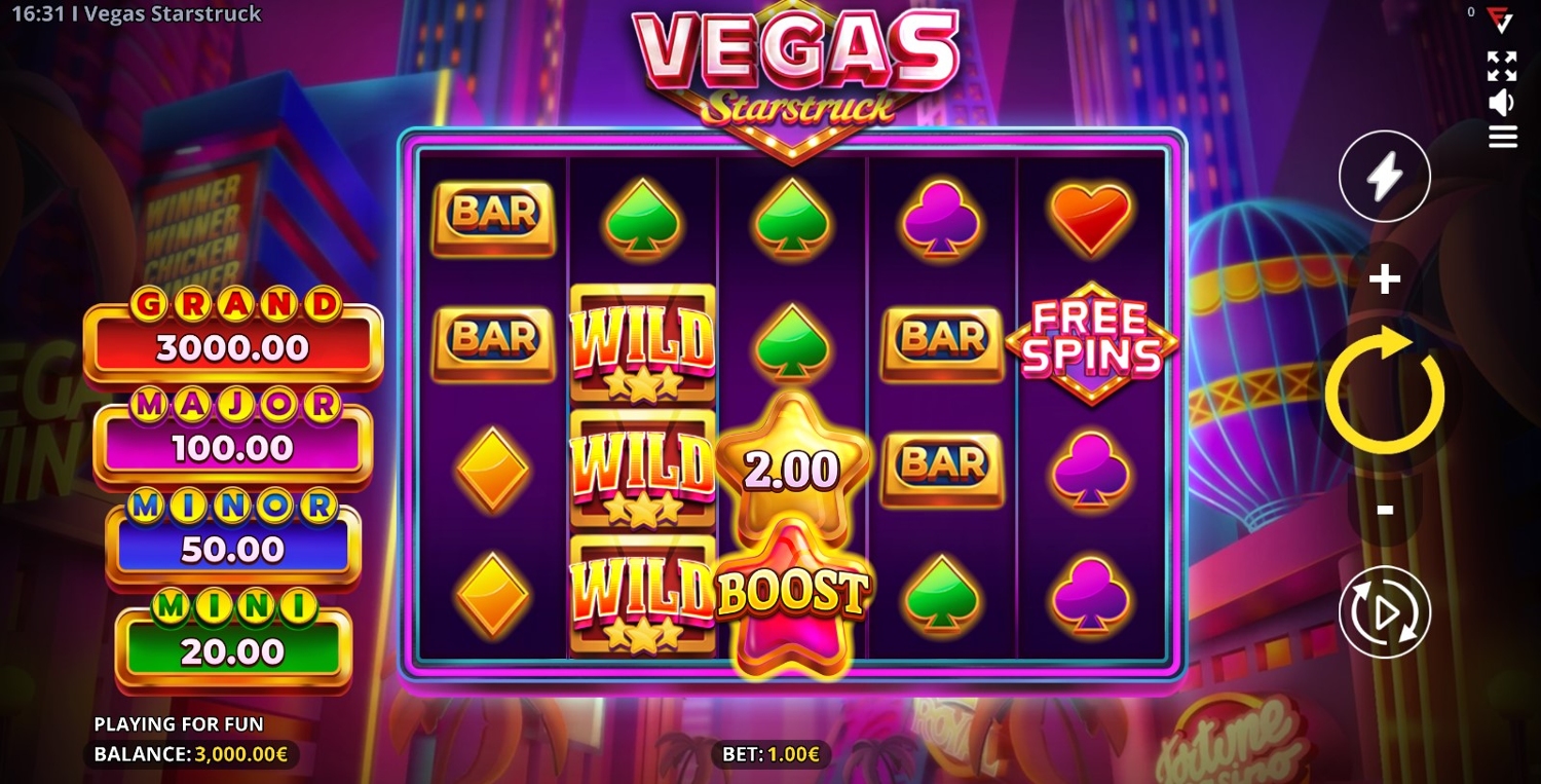 Vegas Starstruck Slot Gameplay