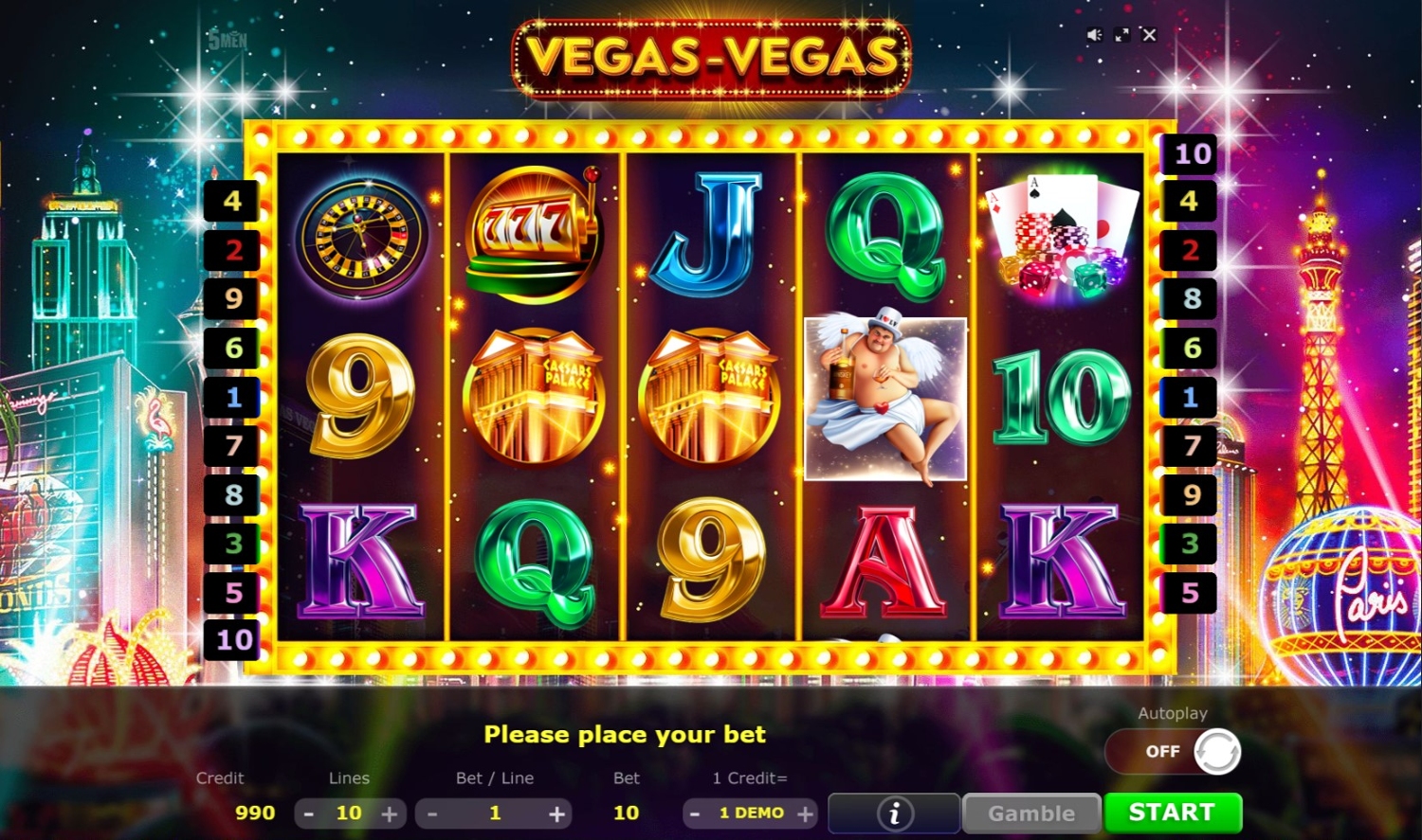 Vegas-vegas Slot Gameplay