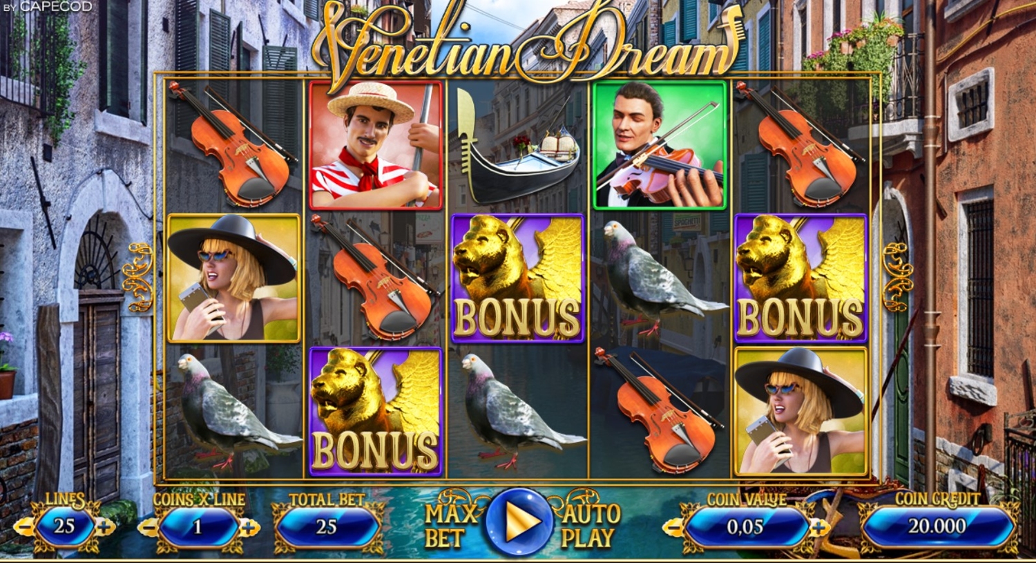Venetian Dream Slot Gameplay