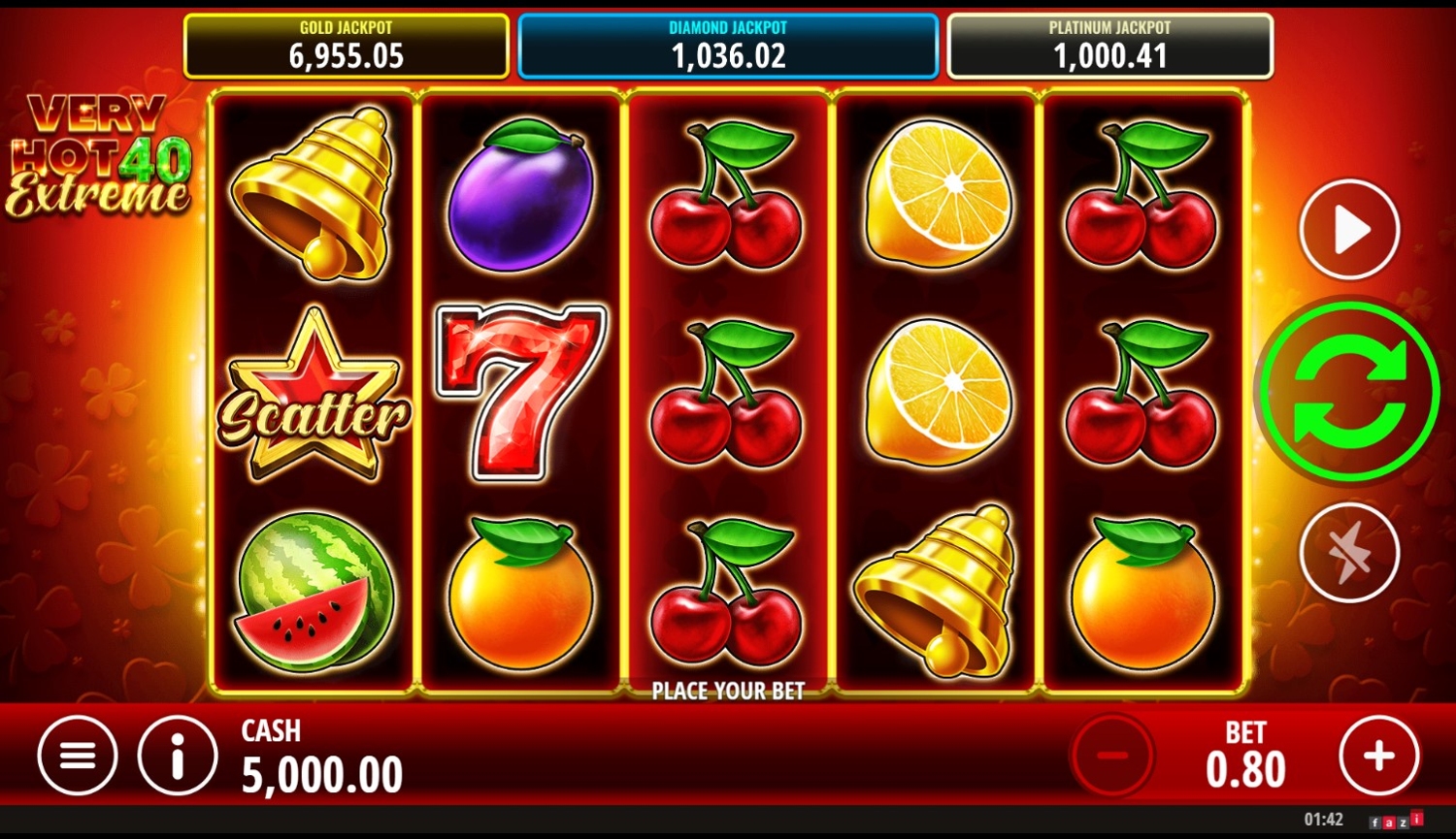 Very Hot 40 Extreme Slot Gameplay