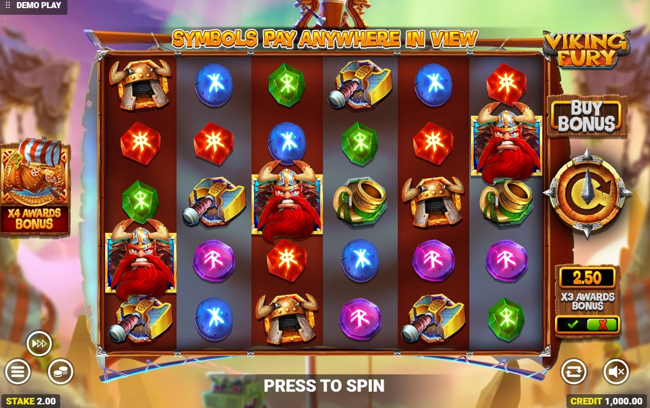 Viking Fury Spinfinity Slot Gameplay