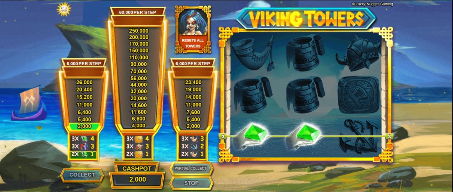 Viking Towers Slot Gameplay