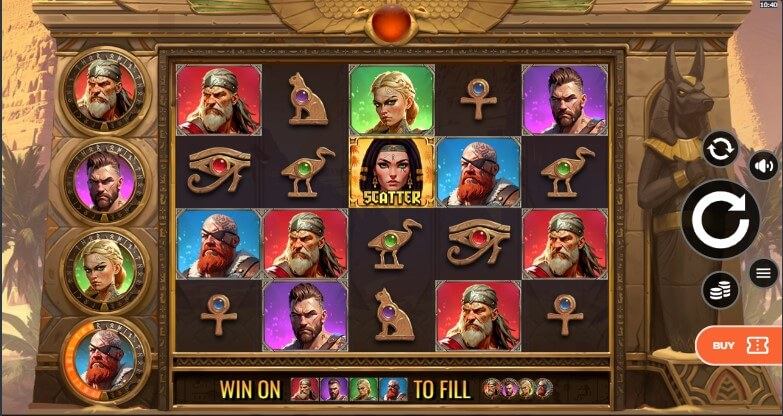 Vikings Go To Egypt Wild Fight Slot Gameplay