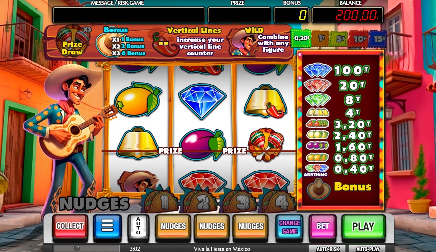 Viva la Fiesta en Mexico Slot Gameplay