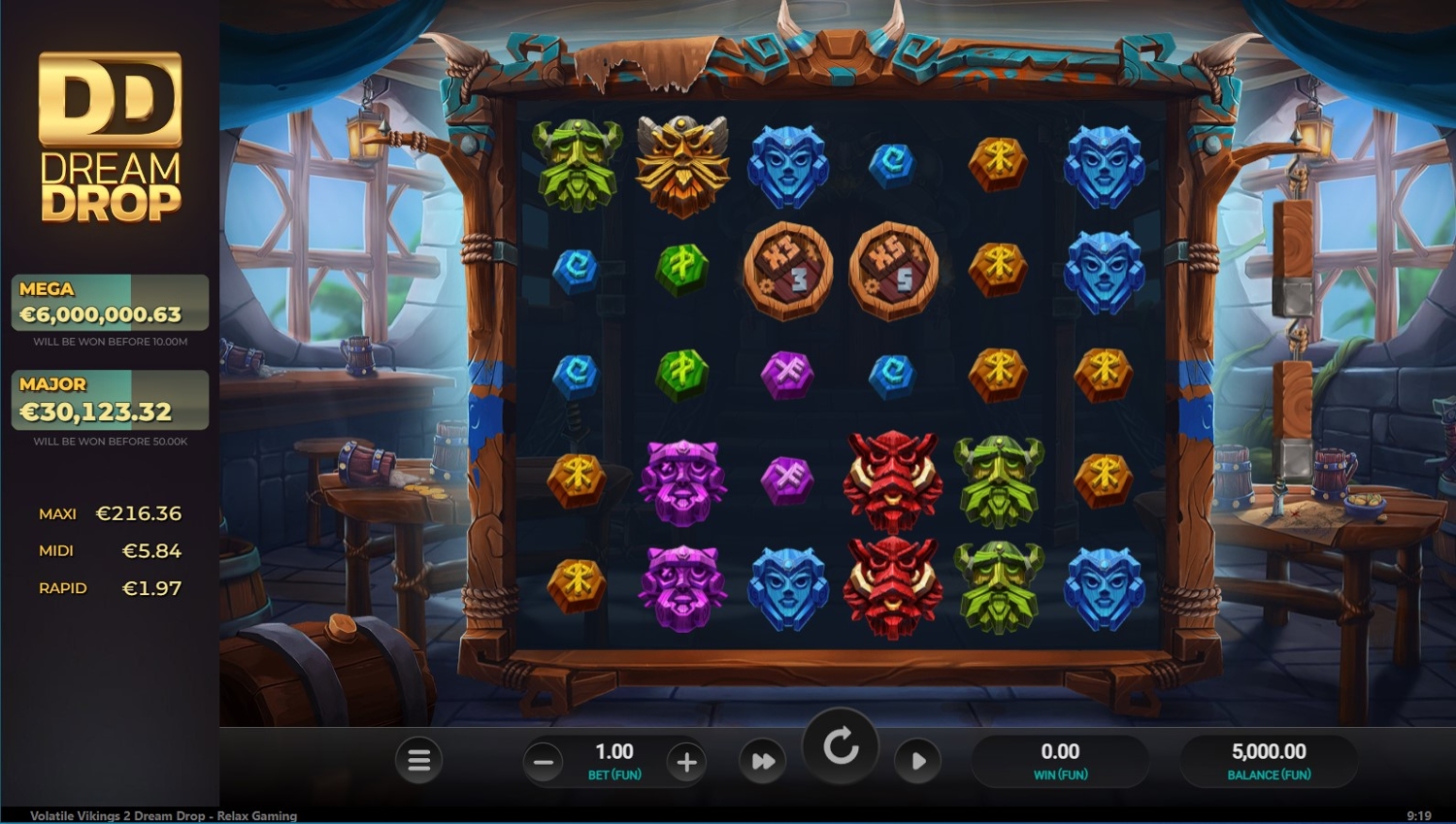 Volatile Vikings 2: Dream Drop Slot Gameplay