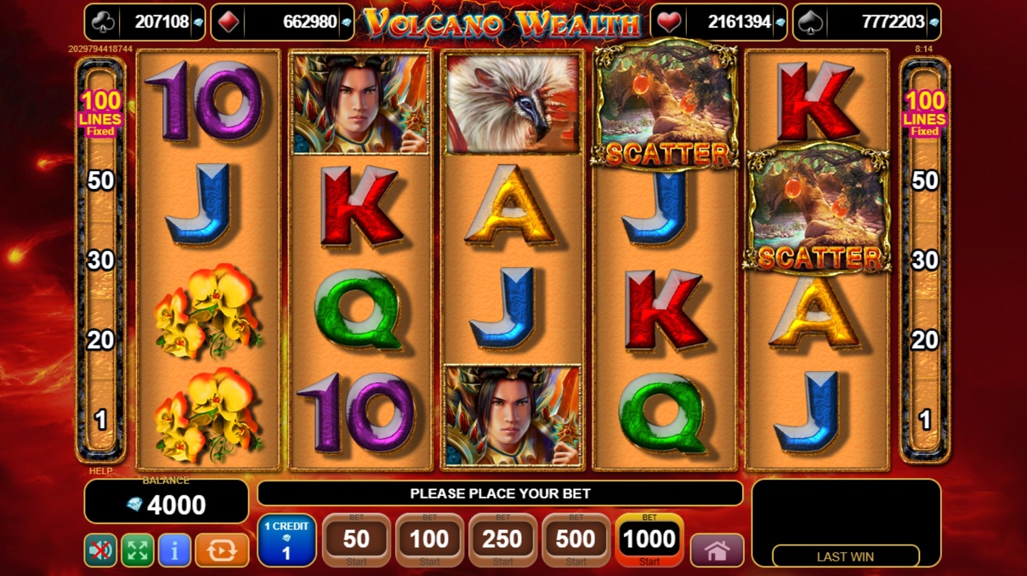 Volcano Wealth Slot Gameplay