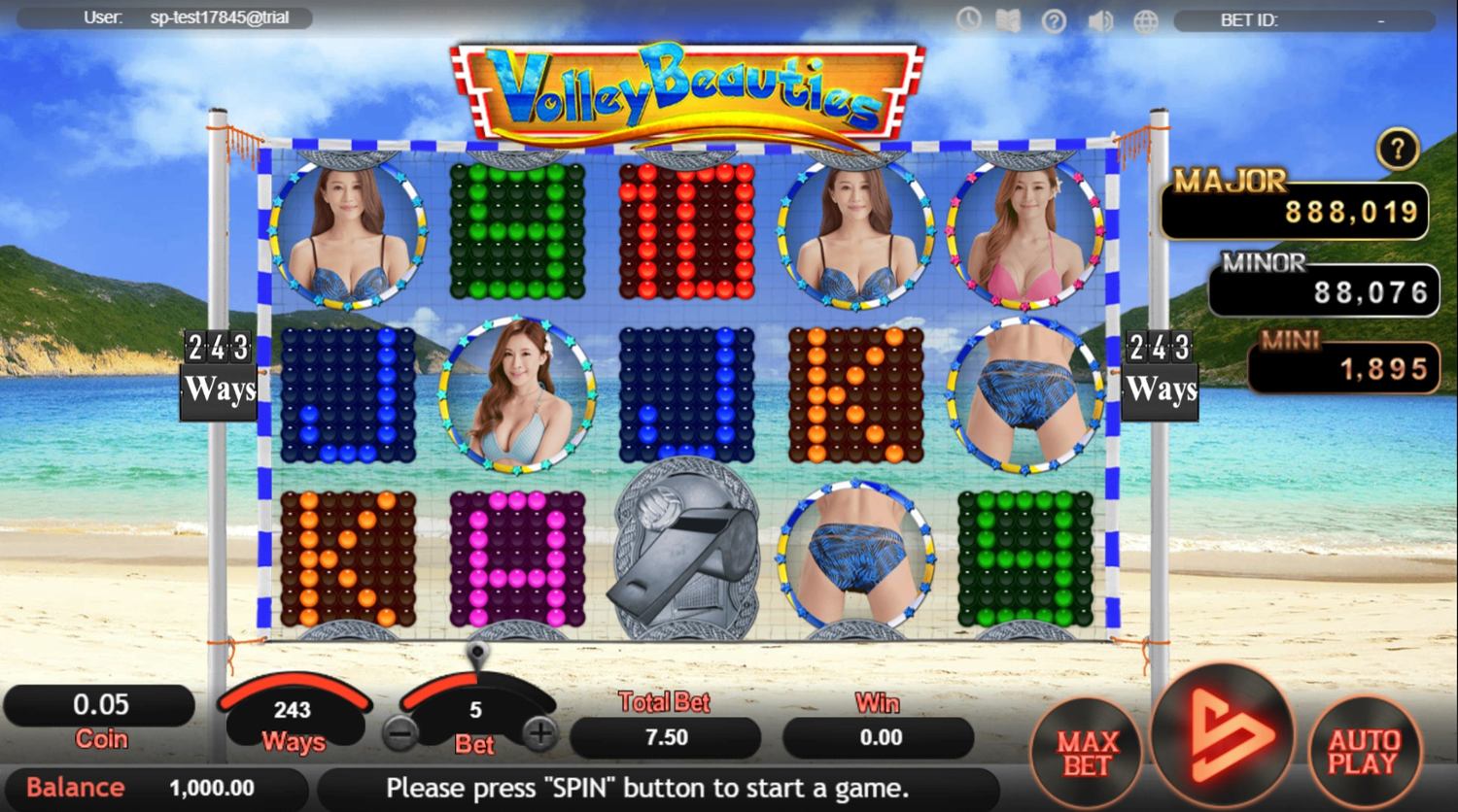 Volley Beauties Slot Gameplay