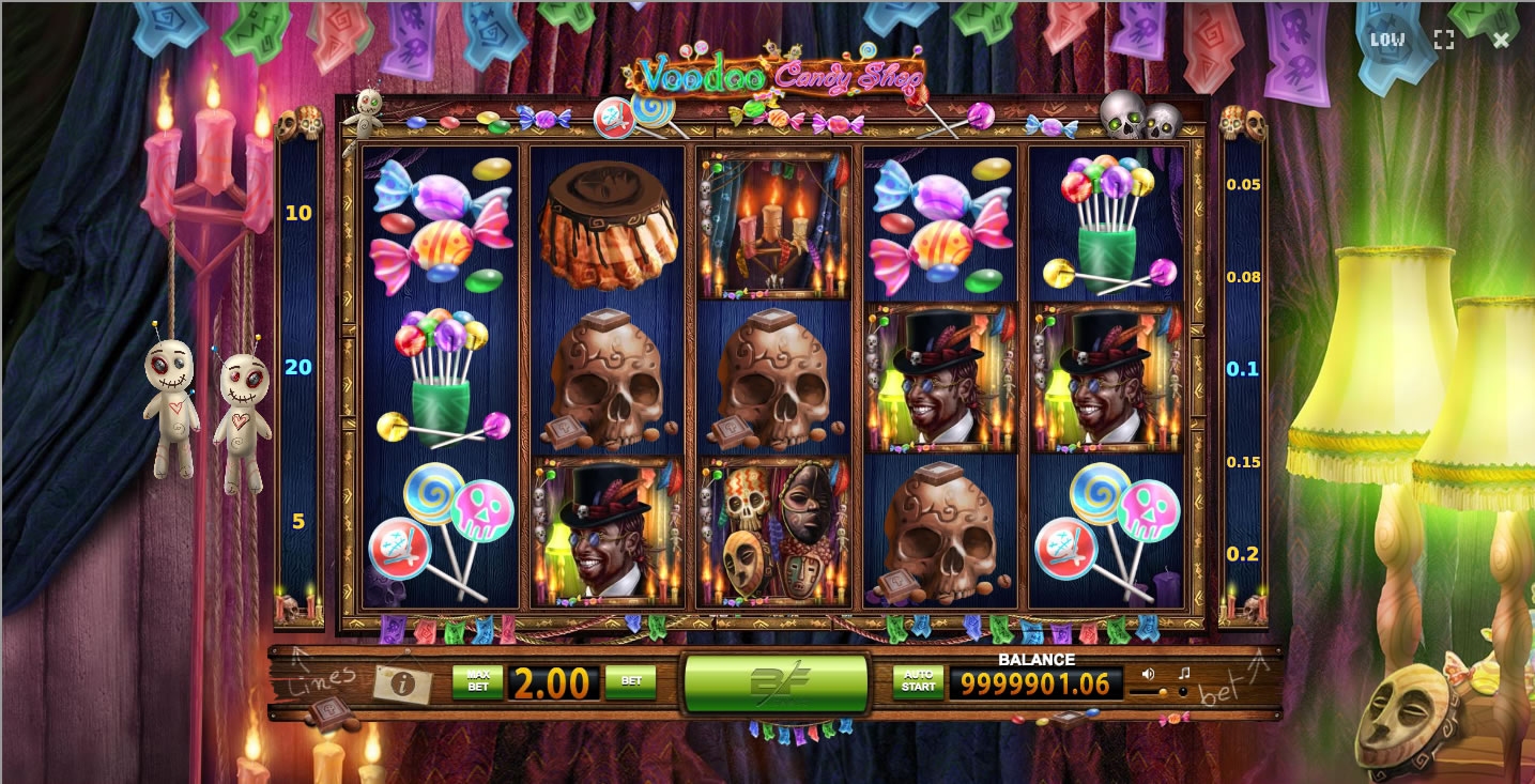Voodoo Candy Shop Slot Gameplay