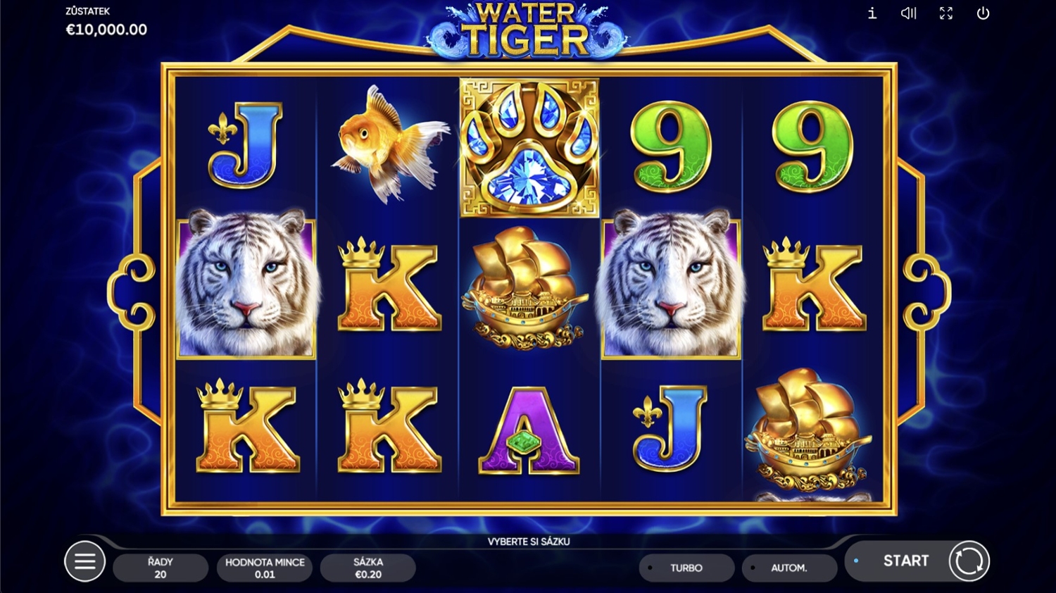 Water Tiger Slot Gameplay
