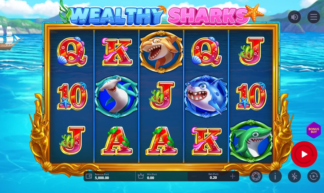 Wealthy Sharks Slot Gameplay